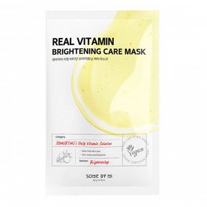 Some By Mi Real Vitamin Brightening Care Mask Осветляющая Тканевая Маска с витамином С
