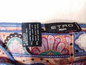 Палантин "Etro", оригинал, шерсть и шелк