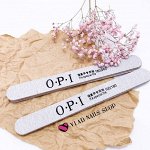 Пилка OPI  прямая  100/180 черн. шрифт  тонкая основа