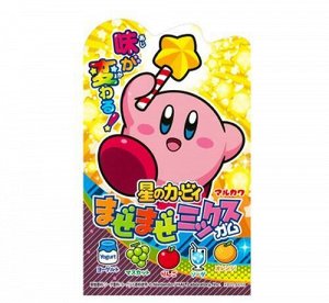 Жевательная резинка с меняющимися 5ю вкусами Marukawa Kirby Mix / Марукава Кирби 47 гр Японские сладости