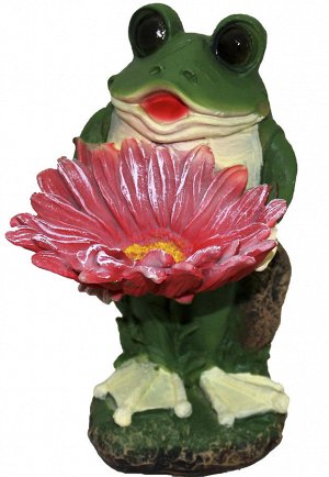 Садовая фигура	Лягушонок с цветком В-33см