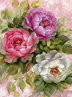 Алмазная мозаика &quot;Цветы&quot;, 30*40 см