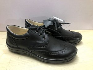 Ботинки, кожа, цв черный