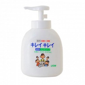 Жидкое мыло для рук "KireiKirei" с антибактериальным эффектом с маслом розмарина для всей семьи
с фруктово-цитрусовым ароматом (помпа) 250 мл / 24