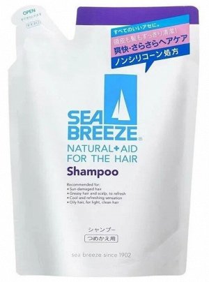 895205 "SHISEIDO" "SEA BREEZE" Шампунь для жирной кожи головы и всех типов волос 400мл (м/у) 1/18