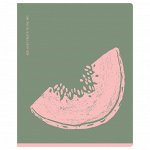 Тетрадь 48л., А5, ЛИНИЯ BG &quot;&quot;Juicy fruits&quot;&quot;, 70г/м2, soft-touch ламинация, с форзацем