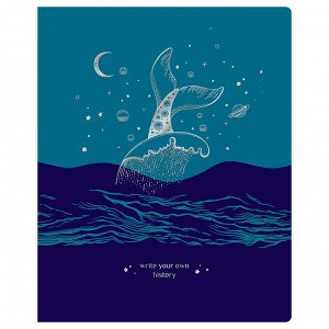 Тетрадь 48л., А5, ЛИНИЯ BG ""Немного волшебства"", 70г/м2, soft-touch ламинация, тиснение голографичес