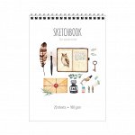 Скетчбук-блокнот для акварели 20л., А5 ArtSpace &quot;&quot;My favorite things&quot;&quot;, на гребне, 180г/м2