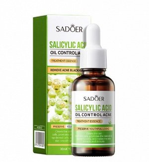 Сыворотка для лица с салициловой кислотой SADOER Salicylic Acid Oil Control Acne