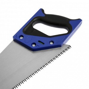 Ножовка по дереву ТУНДРА, 2К рукоятка, 3D заточка, большой зуб 8 мм, 5-6 TPI, 350 мм
