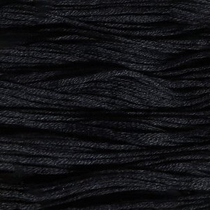 Нитки мулине, хлопок, 8 ± 1 м, цвет чёрный №7214