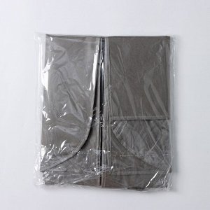 Чехол для одежды, 60x140 см, цвет серый