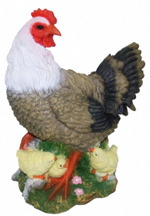 Садовая фигура	Курица с цыплятами большая Н-42см