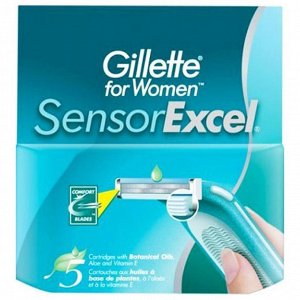SENSOR Excel Cменные кассеты для бритья для женщин 5шт
