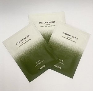 Heimish Matcha Biome Low Ph Hydrating Mask Sheet Маска для лица 30 мл*1шт