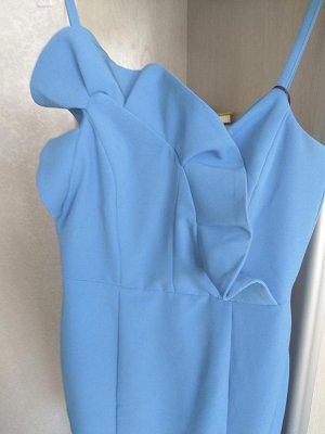 Платье Блу лето 2018 цвет голубой