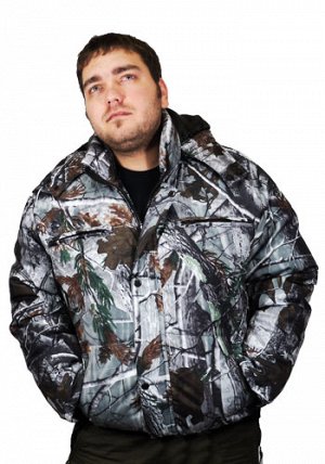Куртка COSMO-TEX ПУХОВИК зимняя, ткань дуплекс, утеплитель - ПУХ, цвет лес, размер 60-62