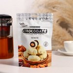 Финики с миндалем Chocodate в белом шоколаде, 100 г