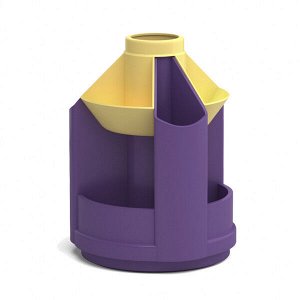 Органайзер "ErichKrause Mini Desk Iris" фиолетовый с желтой вставкой