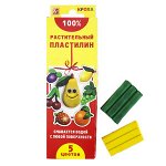 Растительный пластилин, 5 цветов