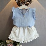 Летний костюм для девочек с шортами