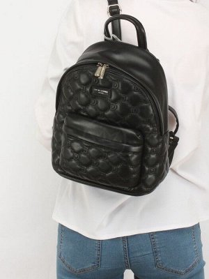 Рюкзак жен искусственная кожа DJ-6955-3-BLACK,  1отд,  2внут+2внеш/ карм,  черный 253964