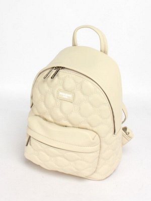 Рюкзак жен искусственная кожа DJ-6955-3-GREAMY,  1отд,  2внут+2внеш/ карм,  св, бежевый 253965