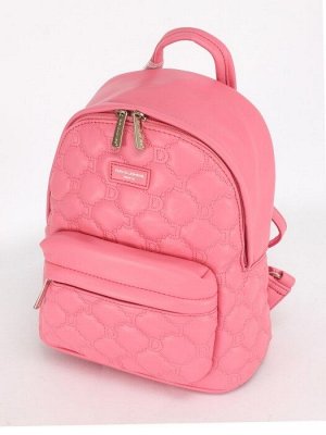 Рюкзак жен искусственная кожа DJ-6955-3-RASPBERRY,  1отд,  2внут+2внеш/ карм,  розовый 253968