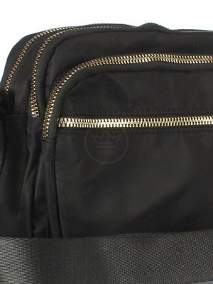 Сумка женская текстиль BoBo-1501,  2отд,  плечевой ремень,  черный 254035