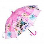 Зонт детский - Холодное сердце/Frozen Pink, 8 спиц d=83