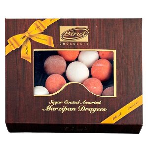 Конфеты BIND CHOCOLATE Marzipan (Sugar Coated Assorted) 100 г 1 уп.х 12 шт.