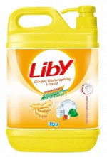 Средство для мытья посуды Liby Имбирь 1,5 кг. Подходит для посуды, овощей, фруктов, детской посуды