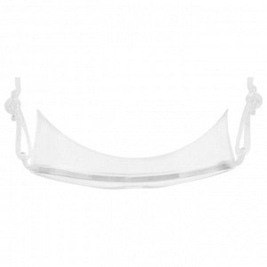 Очки-полумаска для плавания ONLYTOP, цвет белый/прозрачный