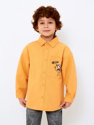 Сорочка верхняя детская для мальчиков Snoko оранжевый