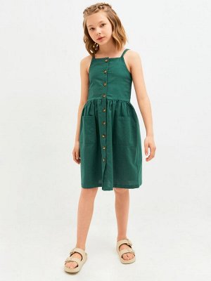 Платье детское для девочек Emerald темно-зеленый