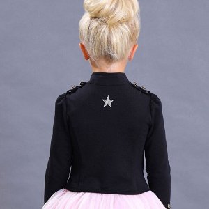Комплект Жакет + платье черный, розовый