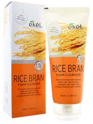 Пенка, д/умывания с рисовыми отрубями/ Foam Cleanser  Rice Bran , Ekel, Ю.Корея, 100 г
