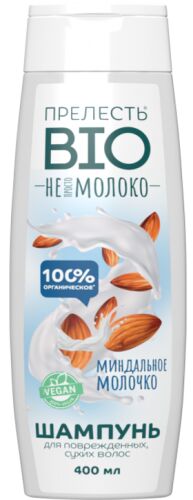 ПРЕЛЕСТЬ BIO®️ Шампунь "Миндальное молочко" для сухих волос, 400мл