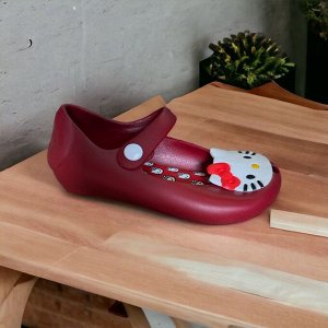 Туфли резиновые детские цвет красный