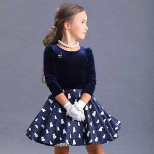 Маленькая леди Платье с перчатка