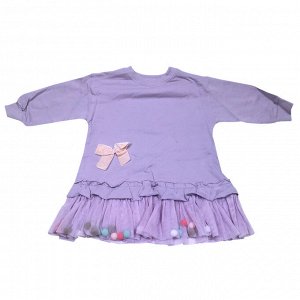 82878 Платье детское лиловый,персиковый