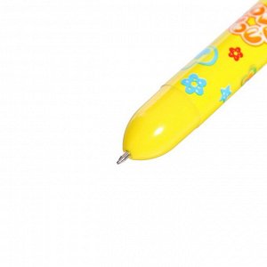Ручка шариковая Calligrata, автоматическая, 8-ми цветная, МИКС
