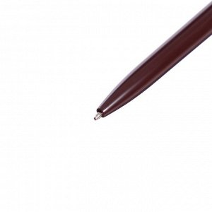Ручка шариковая автоматическая, 0.5 мм, стержень синий, коричневый корпус