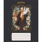 Тетрадь 12 листов в клетку &quot;Гарри Поттер&quot;, обложка мелованный картон, блок офсет 65, 5 видов МИКС