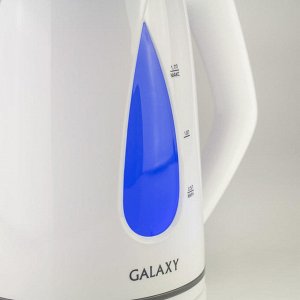 Чайник Galaxy GL 0201 ГОЛУБОЙ (12шт) Чайник электрический  2200 Вт, объем 1,7л, скрытый нагревательный элемент, съемный фильтр, автооключение при закипании и отсутствии воды, шкала уровня воды, внутре