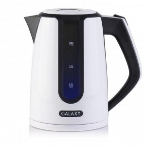 Чайник Galaxy GL 0207 ЧЕРНЫЙ (12шт) Чайник электрический 2200Вт, объем 1,7 л., скрытый нагревательный элемент, автоотключение при закипании, автоотключение при отсутствии  воды, шкала уровня воды, съе