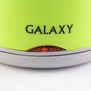 Чайник Galaxy GL 0307 ЗЕЛЕНЫЙ (6шт) Чайник электрический 2000Вт, объем 1,7л, скрытый нагревательный элемент, двойная стенка из нержавеющей стали 18/10 и пищевого пластика, автоотключение при закипании