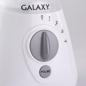 Блендер Galaxy GL 2154 (6шт) Блендер стационарный 450 Вт, пластиковая чаша объемом 1,5л, насадка- кофемолка, четырехлопастной нож, 4 скорости, импульсный режим, защита от непроизвольного пуска, прорез