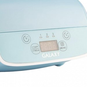 Йогуртница Galaxy GL 2693 (12шт) Йогуртница 20 Вт, объем на 0,9л продукта, таймер на 48 часов, электронное управление, светодиодный дисплей, индикатор программ, функция приготовления рисового вина, 9 