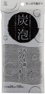 KOKUBO Массажная мочалка для тела с углеродными волокнами, 24*100 см